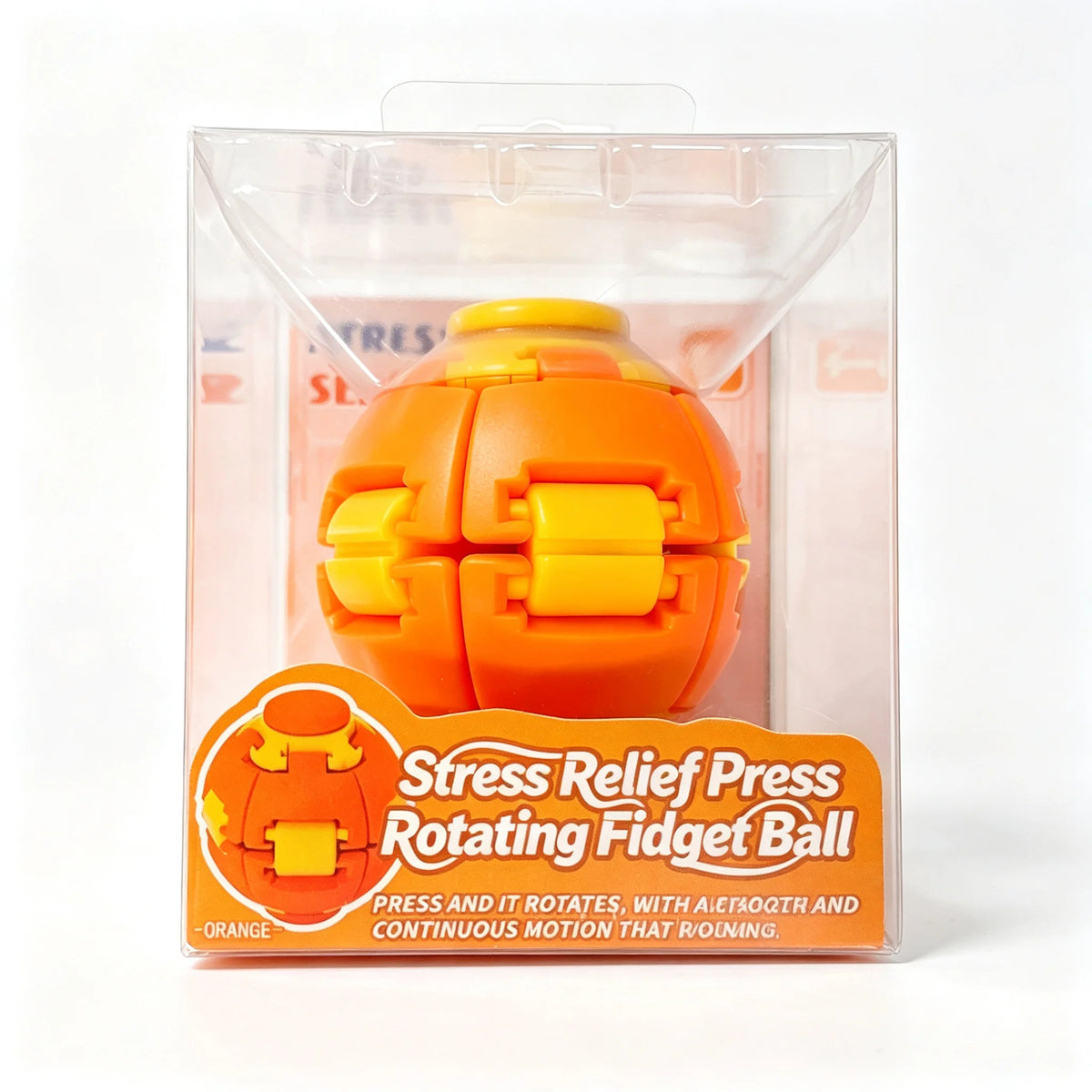 Transforming Fidget Spinner Ball Press to Spin Stress Relief Toy Deformation Sensory Finger Spinner for Adults Relief Gift