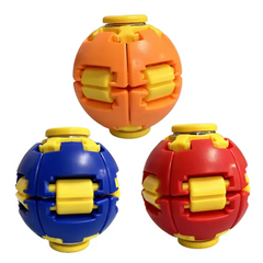 Smooth Spin Fidget Ball Magnetic Design 3D Printed Multi-Color Stress Relief for Adults Office Desk Toy Transforming Fidget Spin