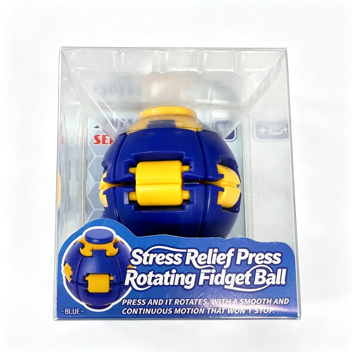 Transforming Fidget Spinner Ball Press to Spin Stress Relief Toy Deformation Sensory Finger Spinner for Adults Relief Gift
