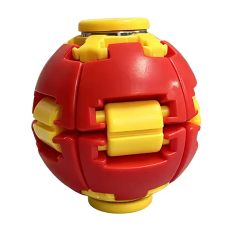 Smooth Spin Fidget Ball Magnetic Design 3D Printed Multi-Color Stress Relief for Adults Office Desk Toy Transforming Fidget Spin