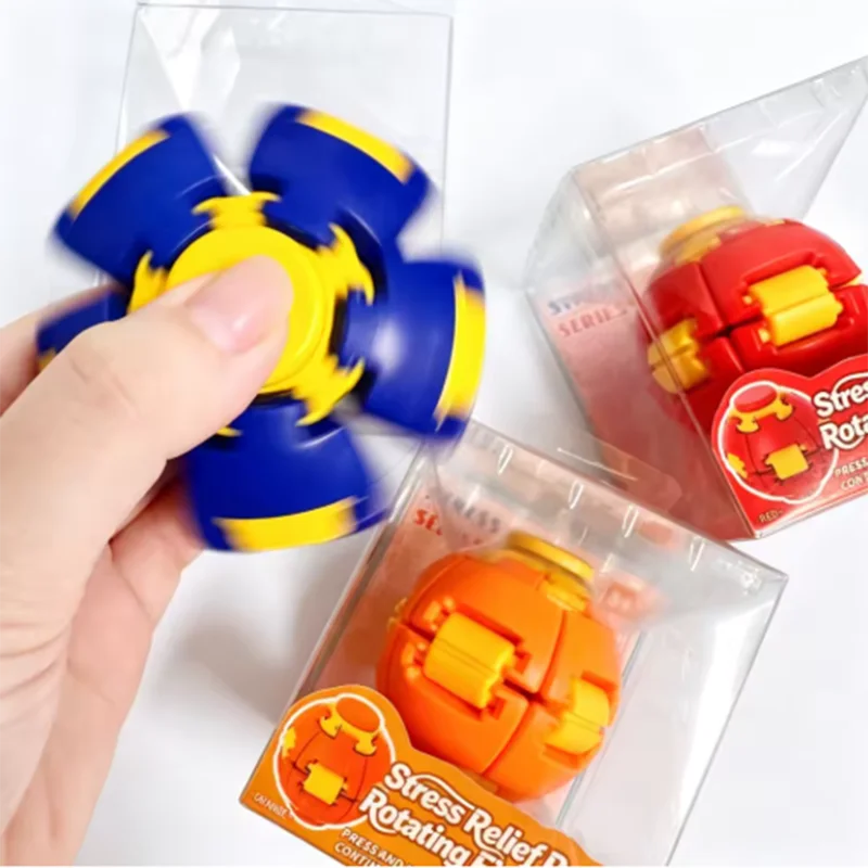 Smooth Spin Fidget Ball Magnetic Design 3D Printed Multi-Color Stress Relief for Adults Office Desk Toy Transforming Fidget Spin