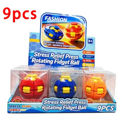 Smooth Spin Fidget Ball Magnetic Design 3D Printed Multi-Color Stress Relief for Adults Office Desk Toy Transforming Fidget Spin
