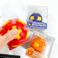 Transforming Fidget Spinner Ball Press to Spin Stress Relief Toy Deformation Sensory Finger Spinner for Adults Relief Gift