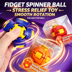 Smooth Spin Fidget Ball Magnetic Design 3D Printed Multi-Color Stress Relief for Adults Office Desk Toy Transforming Fidget Spin